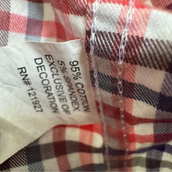 johnnie-O Red & white Plaid Button Down Shirt - Picture 2 of 6